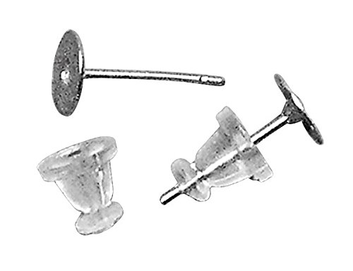 Boucles d'oreille clou - Ø6mm - Acier chirurgic...