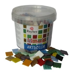 Rayher 1453149 mosaïque, 2 cm Carreaux de mosaï...