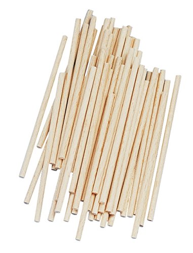 Batonnets en bois - Naturel - Ø 4 mm - 60 pièce...