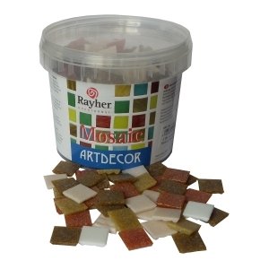 Rayher 1453131 mosaïque, 2 cm Carreaux de mosaï...