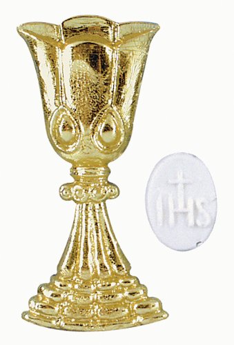 RAYHER HOBBY RAYHER hobby 3120006-wachsmotiv :  calice hostie cm, 6, sB-sachet de 1 pièce doré code EAN 4006166577987 