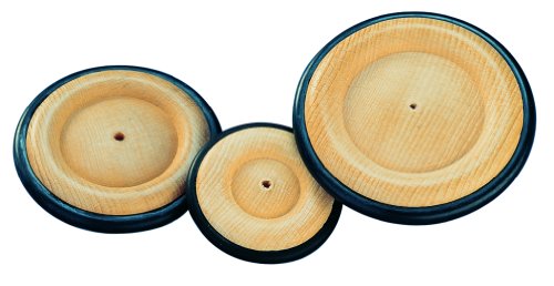 Roue en bois avec anneau de caoutchouc, plastiq...