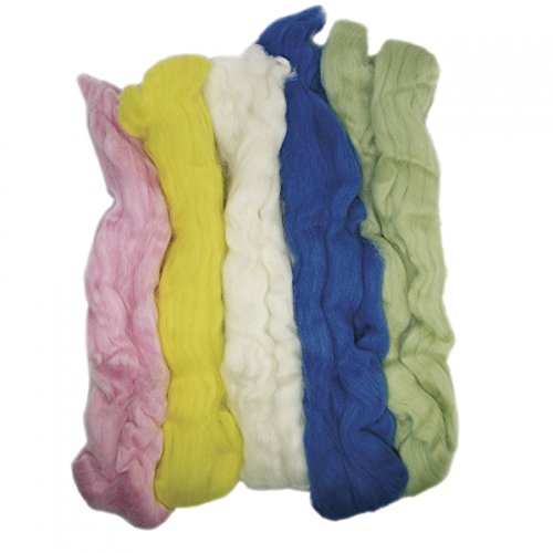 Rayher Hobby 5360100 Laine vierge, peigne, trai...