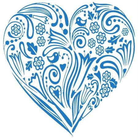 MY STYLE POCHOIR COEUR FLEURI