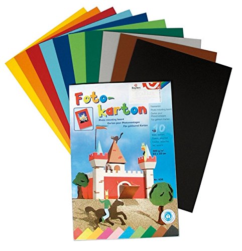 Bringmann Carton - 10 couleurs - 300 g/m² - A4 - Bloc 10 feuilles - Bringmann 4006166959011 (4006166959011)
