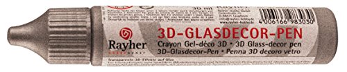 Crayon Gel-déco 3D pour le verre - argent - 30 ...