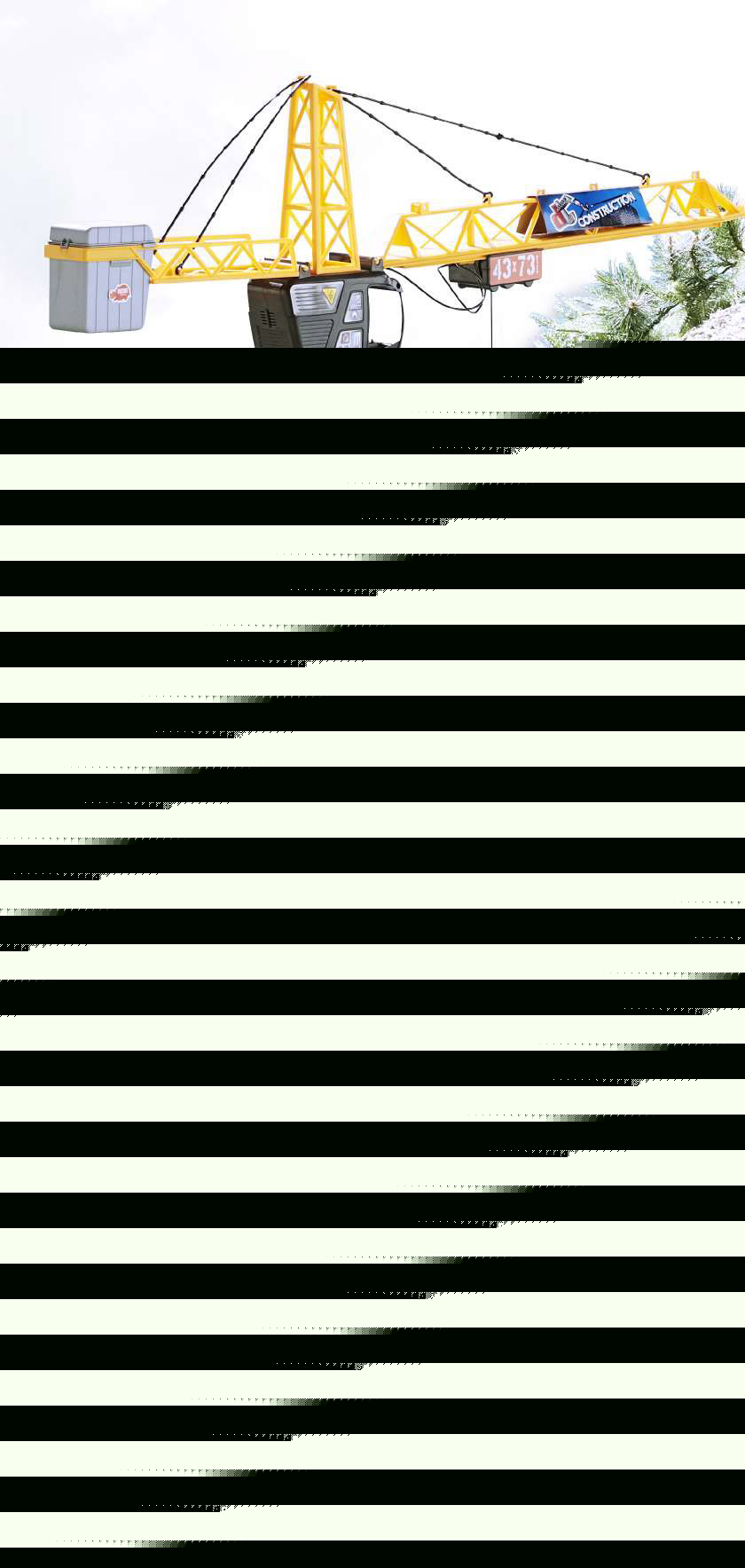 Grue filoguidée 120 cm 