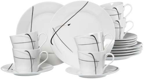 597073 service à café naomi 18 pièces