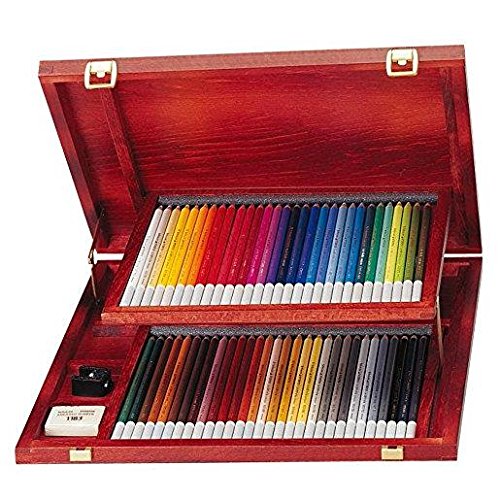 Stabilo STABILO Coffret bois de 60 Crayon de couleur Fusain Pastel CarbOthello + 1 taille crayons + 1 gomme spéciale + 1 estompe code EAN 4006381279659 