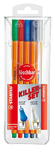 STABILO point 88 - Killer-set de 4 stylos-feutr...