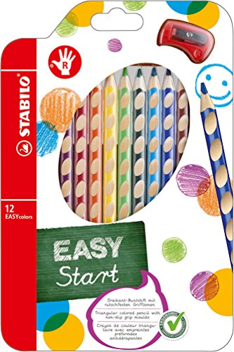 STABILO EASYcolors - Pochette de 12 crayons de ...