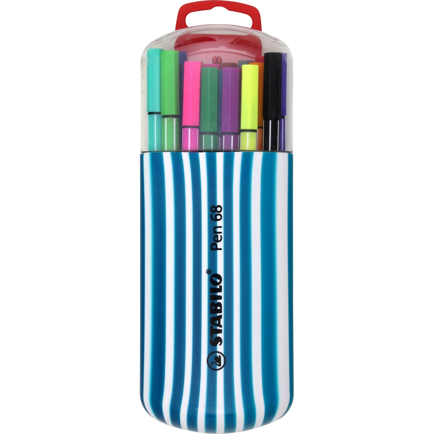 Etui feutres Zebrui Pen 68 turquoise STABILO