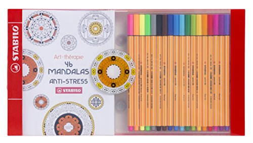 STABILO Coffret Anti-Stress - 18 stylos-feutres...