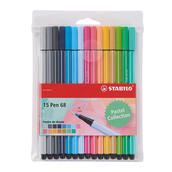 Stabilo 15 feutres de dessin "Pen 68" code EAN 4006381495073 
