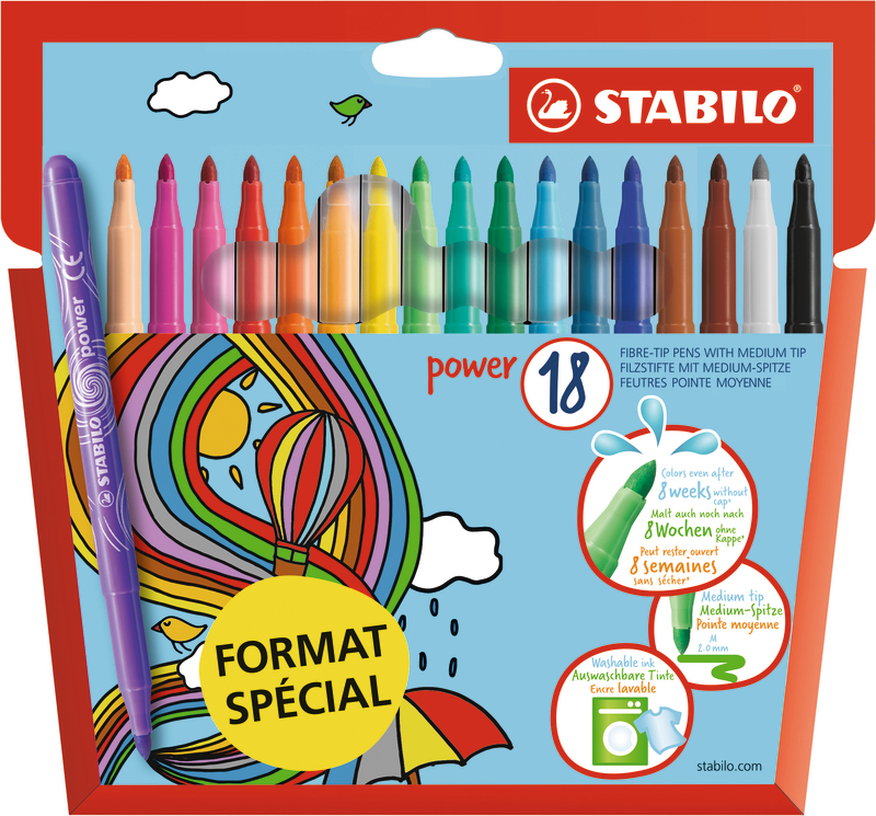 18 FEUTRES DE COLORIAGE 