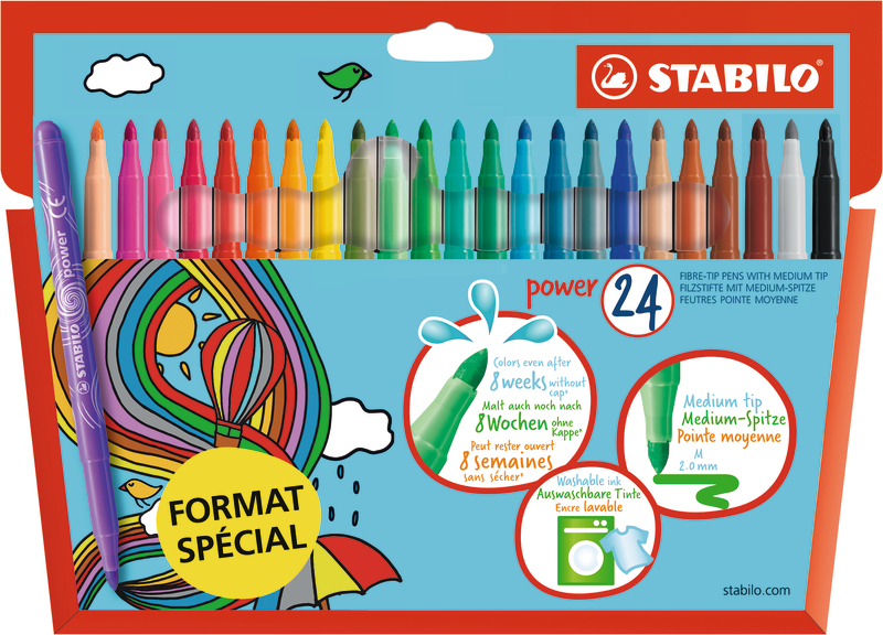 24 FEUTRES DE COLORIAGE 