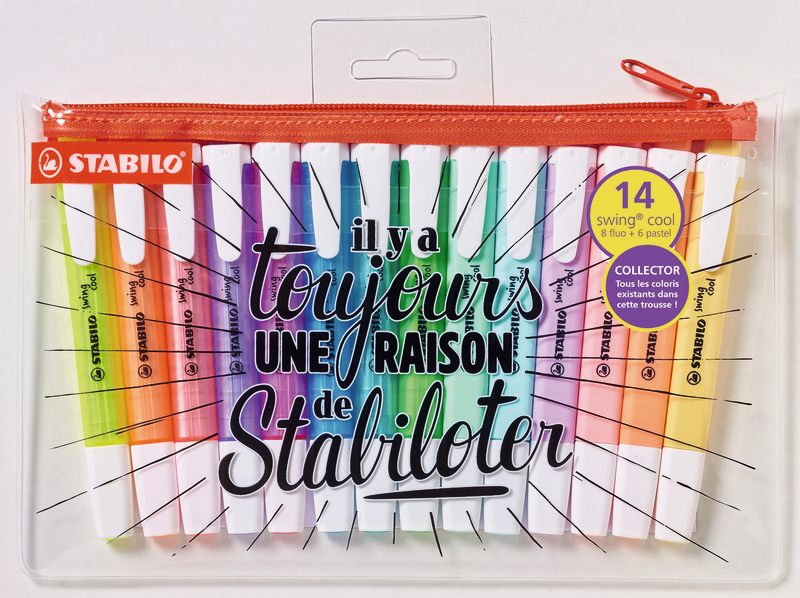 TROUSSE 14 SURLIGNEURS SWING COOL STABILO