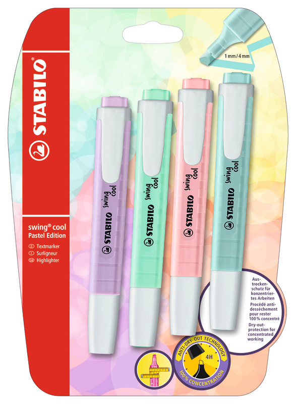STABILO 4 SURLIGNEURS SWING COOL PASTEL ÉDITION STABILO code EAN 4006381522564 