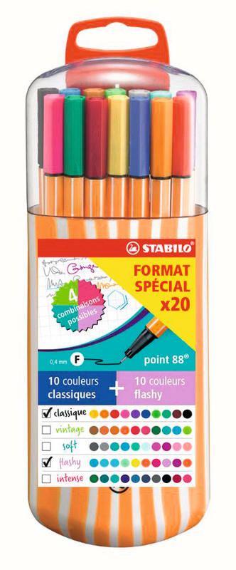 STABILO ZEBRUI 20 STABILO POINT 88 - EDITION COLORAMA STABILO code EAN 4006381522663 