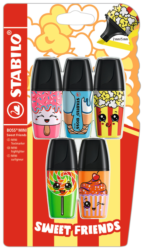 5 BOSS MINI SWEET FRIENDS STABILO