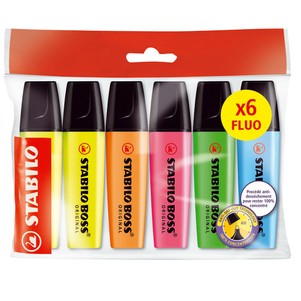 STABILO 6 surligneurs ''Boss original'' code EAN 4006381563604 