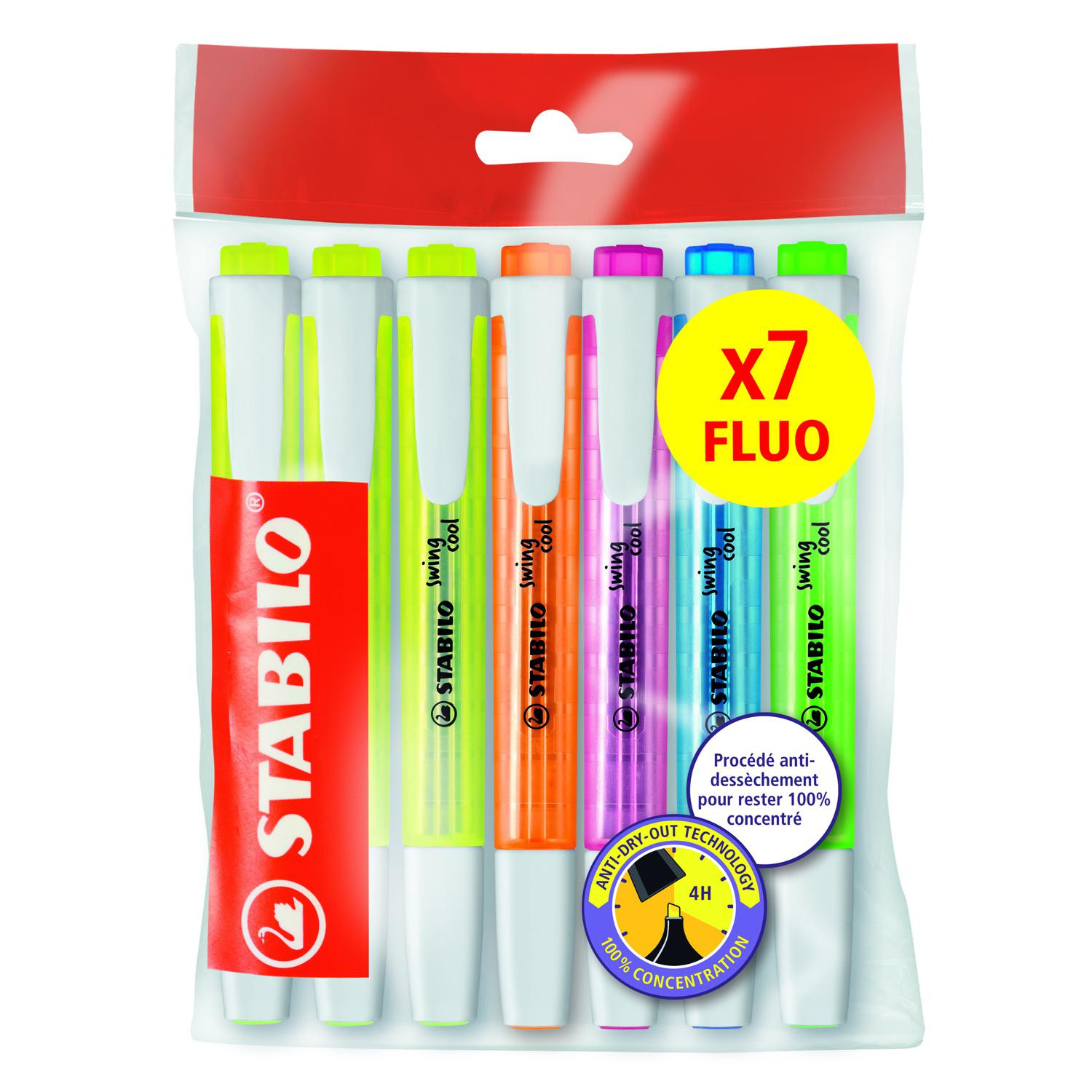 STABILO STABILO Surligneurs assortis SWING COOL x7 STABILO code EAN 4006381563727 