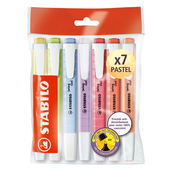  7 surligneurs "Swing cool pastel" code EAN 4006381563796 