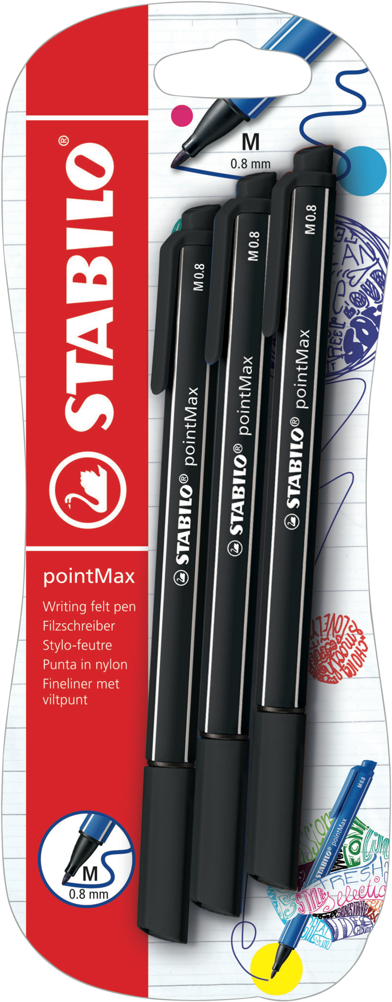 3 feutres d'écriture 