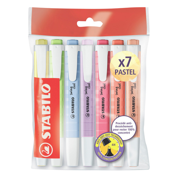 STABILO 7 surligneurs "Swing cool" pastel
 code EAN 4006381595407 