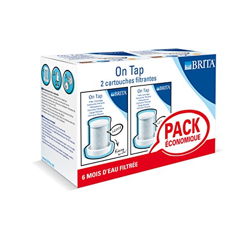 Pack de 2 cartouches pour filtre sur robinet on...