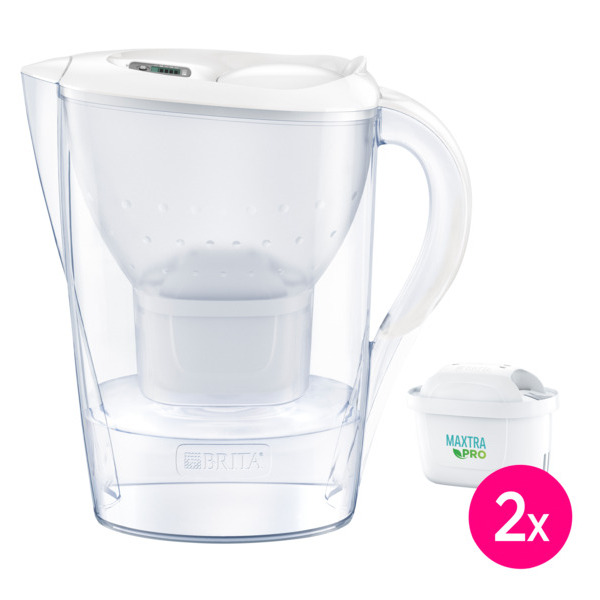 CARAFE FILTRANTE MARELLA BLANCHE + 2 CARTOUCHES...
