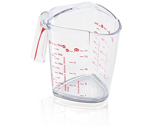 Leifheit 03049 Verre Mesureur Rouge 0,5 L