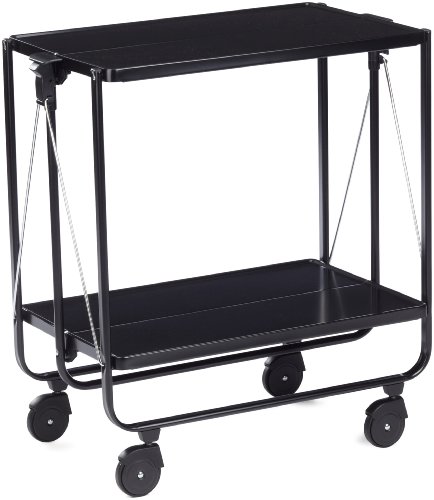 Desserte roulante noir