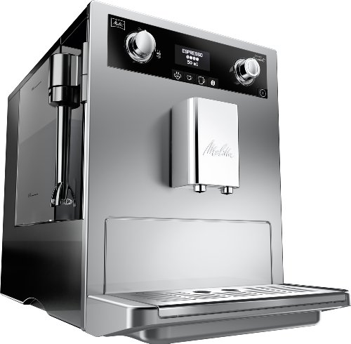 Melitta E 965-101 caffeo gourmet- machine automatique à café expresso- cappuccino- argent- 15 bars code EAN 4006508202966 