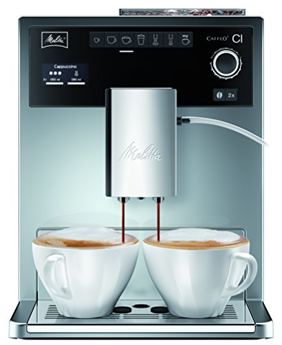 Melitta E 970-306 caffeo ci- machine automatique à café expresso- one touche- cappuccino- argent brillant- 15 bars code EAN 4006508210145 