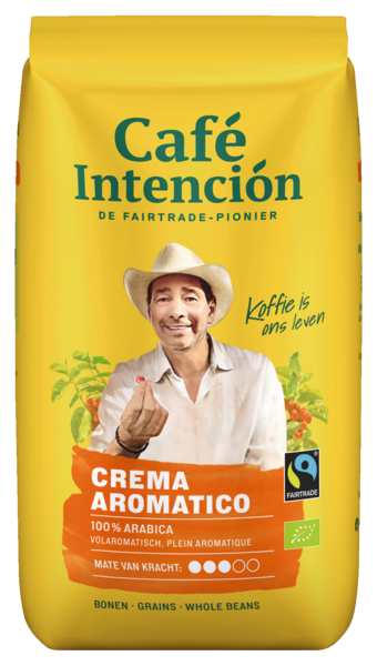 INTENCION CAFÉ EN GRAIN BIO FAIRTRADE 
CREMA AROMATICO
  code EAN 4006581020761 