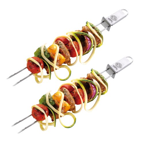 Ge15420 twinco brochette double barbecue acier ...