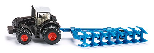 Siku - 1862 - véhicule miniature - modèle à l'échelle - fendt avec charrue - métal - echelle 1/87 code EAN 4006874018628 