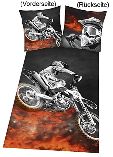 4859214050 parure de lit avec imprimé motocross...