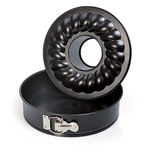 Moule à manqué - 2 fonds - d: 26 cm - noir