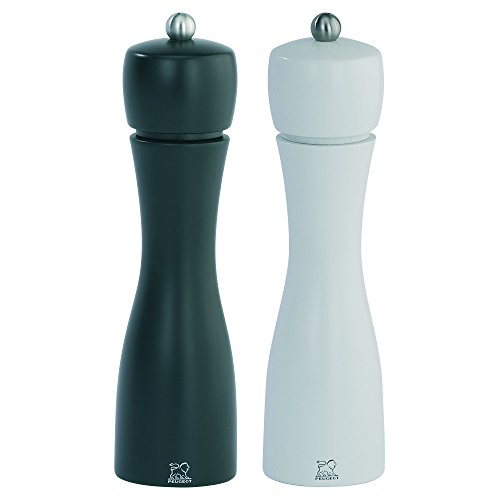 Tahiti enemble poivre et sel noir/blanc 20 cm