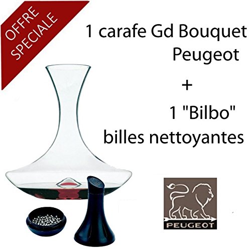 Peugeot Carafe à décanter grand bouquet + 1 bilbo offert code EAN 4006950230296 