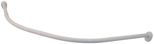 594010-350 barre de douche arrondie blanc ø 25 mm
