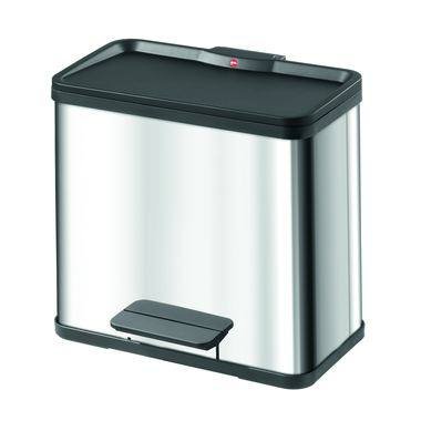 Poubelle de tri à pédale Trento Eco trio 33 Hai...