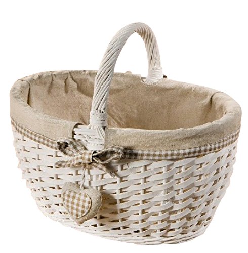 Franck Liebesherz Panier avec anse Blanc