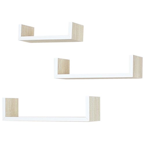 Série 3 étagères murales