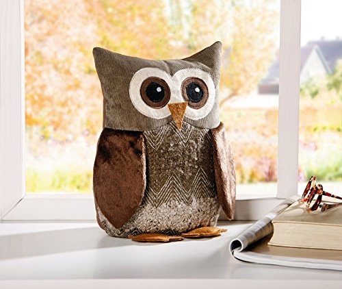 Frank Egon Chouette décorative en maille chenil...