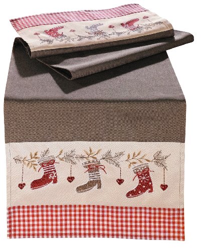 Frank Chemin de table Design bottes de Noël