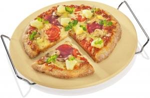 Pierre à pizza avec soucoupe ø 30 cm, une pizza...