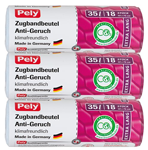 Pely 5983 sacs poubelle avec cordon - 35 l lot ...